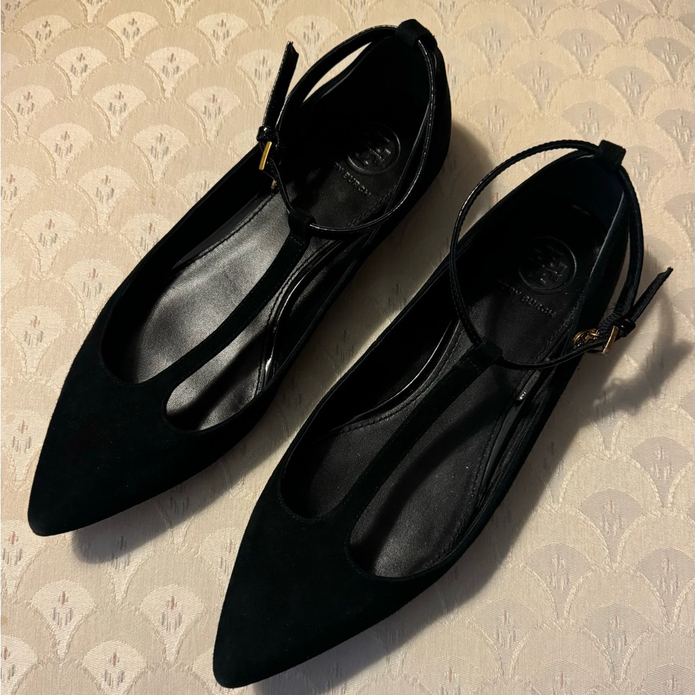Tory Burch Ashton T-Strap Ankle Flats - 6
